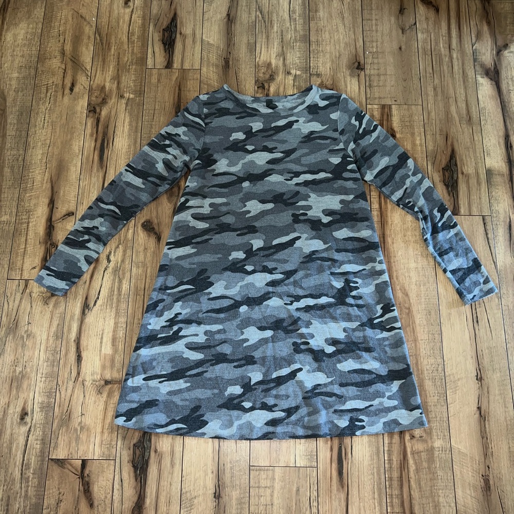 gray camo dress